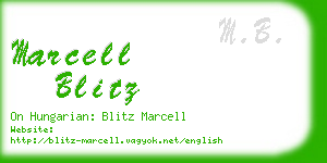 marcell blitz business card